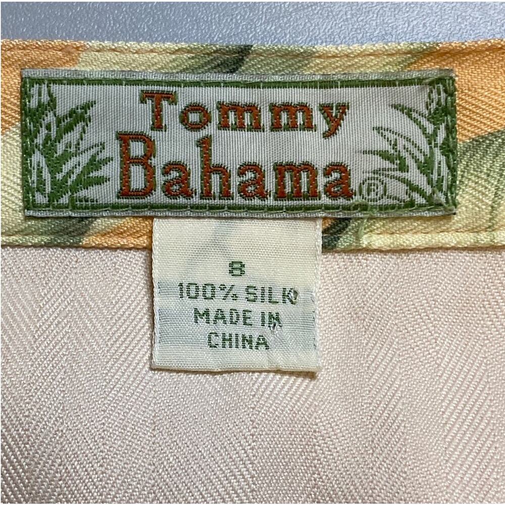 Tommy Bahama 100% Silk True Wrap Skirt Women Sz 8 Lilies Side Tie Tropical Aloha - Picture 5 of 9